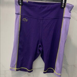 Lacoste Two-Tone Purple Sports Shorts